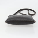 GUCCI GG Canvas Guccissima Bag Leather Dark Brown Gold 201538 Auth 191414-9