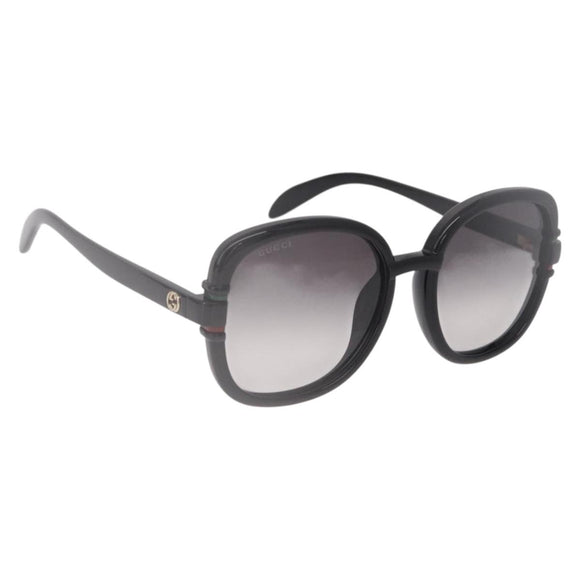 GUCCI Sunglasses Plastic Black Gold Auth 191416V