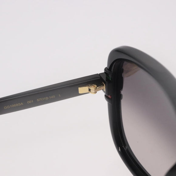 GUCCI Sunglasses Plastic Black Gold Auth 191416V