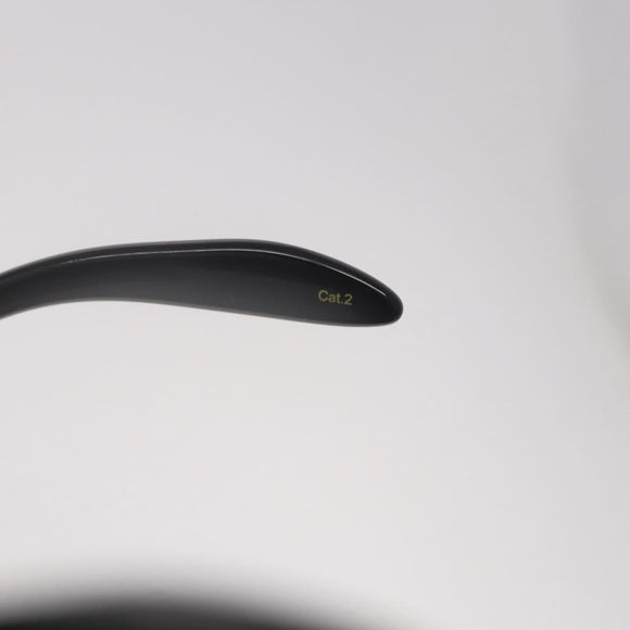 GUCCI Sunglasses Plastic Black Gold Auth 191416V