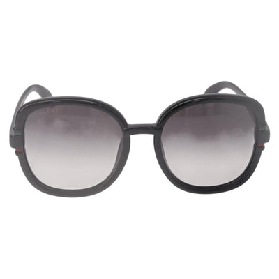 GUCCI Sunglasses Plastic Black Gold Auth 191416V - 0