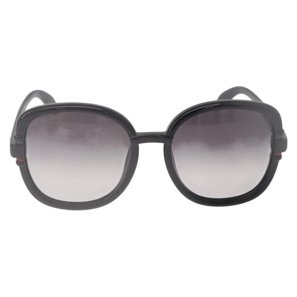 GUCCI Sunglasses Plastic Black Gold Auth 191416V