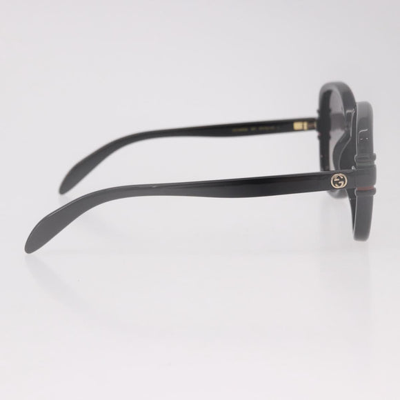 GUCCI Sunglasses Plastic Black Gold Auth 191416V