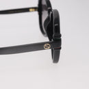 GUCCI Sunglasses Plastic Black Gold Auth 191416V-7