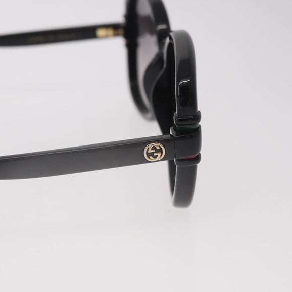 GUCCI Sunglasses Plastic Black Gold Auth 191416V
