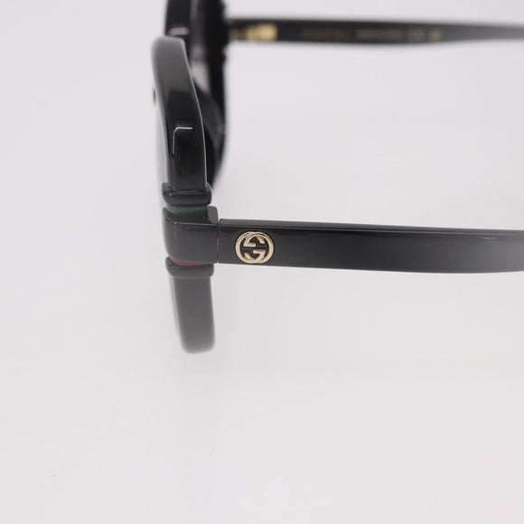 GUCCI Sunglasses Plastic Black Gold Auth 191416V