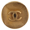 CHANEL COCO Mark Earring Metal Gold Tone CC Auth 191417-3