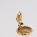 CHANEL COCO Mark Earring Metal Gold Tone CC Auth 191418V-10