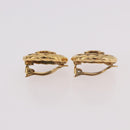 CHANEL COCO Mark Earring Metal Gold Tone CC Auth 191418V-12