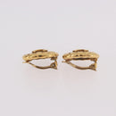 CHANEL COCO Mark Earring Metal Gold Tone CC Auth 191418V-13