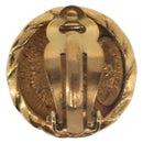 CHANEL COCO Mark Earring Metal Gold Tone CC Auth 191418V-4