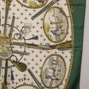 HERMES Carre 90 Scarf Silk Green Auth 191434-7