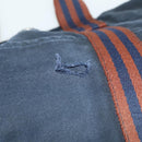 HERMES Fourre Tout MM Hand Bag Canvas 5 Set Navy Black Auth 191437-16