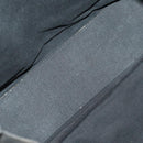 HERMES Fourre Tout MM Hand Bag Canvas 5 Set Navy Black Auth 191437-27