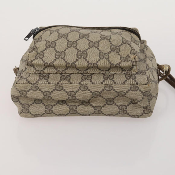 GUCCI GG Supreme Micro GG Supreme Bamboo Bag PVC Nylon 4 Set Navy Auth 191439