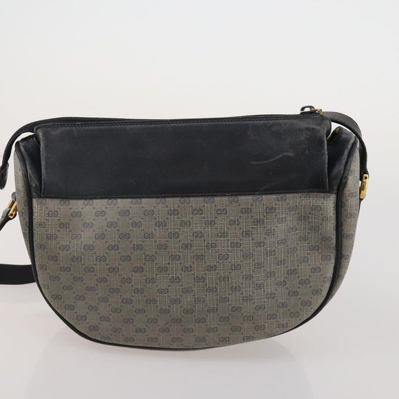 GUCCI GG Supreme Micro GG Supreme Bamboo Bag PVC Nylon 4 Set Navy Auth 191439