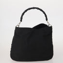 GUCCI GG Supreme Micro GG Supreme Bamboo Bag PVC Nylon 4 Set Navy Auth 191439-3