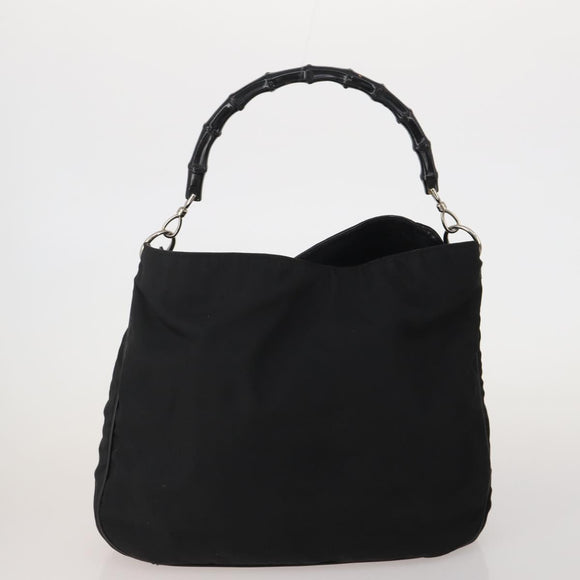 GUCCI GG Supreme Micro GG Supreme Bamboo Bag PVC Nylon 4 Set Navy Auth 191439