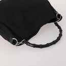 GUCCI GG Supreme Micro GG Supreme Bamboo Bag PVC Nylon 4 Set Navy Auth 191439-5
