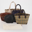 Salvatore Ferragamo Chanel Fendi Burberry Novacheck Bag 5 Set Auth 191440-30