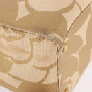 CHANEL Chain Shoulder Tote Bag Raffia Beige Gold CC Auth 191448V-9