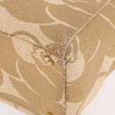 CHANEL Chain Shoulder Tote Bag Raffia Beige Gold CC Auth 191448V-16