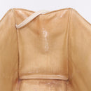 CHANEL Chain Shoulder Tote Bag Raffia Beige Gold CC Auth 191448V-17