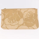 CHANEL Chain Shoulder Tote Bag Raffia Beige Gold CC Auth 191448V-19