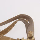 CHANEL Chain Shoulder Tote Bag Raffia Beige Gold CC Auth 191448V-8