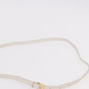 Miu Miu Matelasse Micro Bag Vanity Shoulder Bag Leather White Gold Auth 191450SM-14