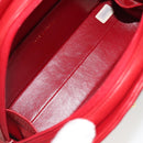 CHANEL Matelasse Chain Shoulder Bag Lamb Skin Red Gold CC Auth 191454V-17