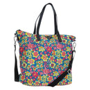 PRADA Tote Bag Nylon 2way Multicolor Silver Auth 191457A-1