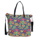 PRADA Tote Bag Nylon 2way Multicolor Silver Auth 191457A-13