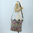 PRADA Tote Bag Nylon 2way Multicolor Silver Auth 191457A-27