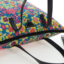 PRADA Tote Bag Nylon 2way Multicolor Silver Auth 191457A-6