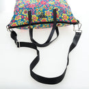 PRADA Tote Bag Nylon 2way Multicolor Silver Auth 191457A-8