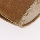 Christian Dior Hand Bag Velor Brown Silver Auth 191459A-12