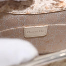 Christian Dior Hand Bag Velor Brown Silver Auth 191459A-15