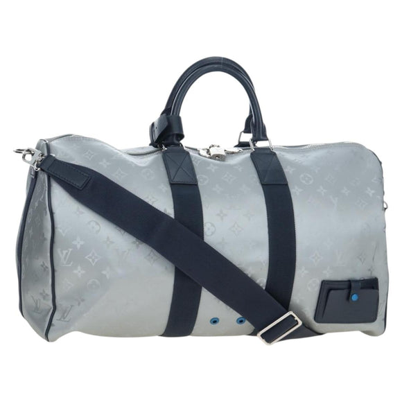 LOUIS VUITTON Monogram Satellite Keepall Bandouliere 50 Bag M44170 Auth 191460M