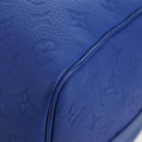 LOUIS VUITTON Monogram Taurillon Keepall Bandouliere 50 Blue Auth 191461SM-17