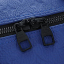 LOUIS VUITTON Monogram Taurillon Keepall Bandouliere 50 Blue Auth 191461SM-22