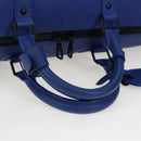 LOUIS VUITTON Monogram Taurillon Keepall Bandouliere 50 Blue Auth 191461SM-7