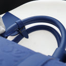 LOUIS VUITTON Monogram Taurillon Keepall Bandouliere 50 Blue Auth 191461SM-14