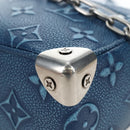 LOUIS VUITTON Monogram Mini Soft Trunk Bag Blue M21368 LV Auth 191462SAM-11