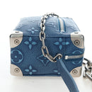LOUIS VUITTON Monogram Mini Soft Trunk Bag Blue M21368 LV Auth 191462SAM-5
