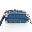 LOUIS VUITTON Monogram Mini Soft Trunk Bag Blue M21368 LV Auth 191462SAM-6