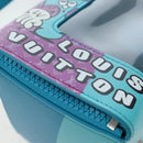LOUIS VUITTON Monogram Sandwich Box Hand Bag Blue M82029 LV Auth 191465SAM-22