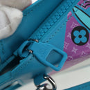 LOUIS VUITTON Monogram Sandwich Box Hand Bag Blue M82029 LV Auth 191465SAM-23