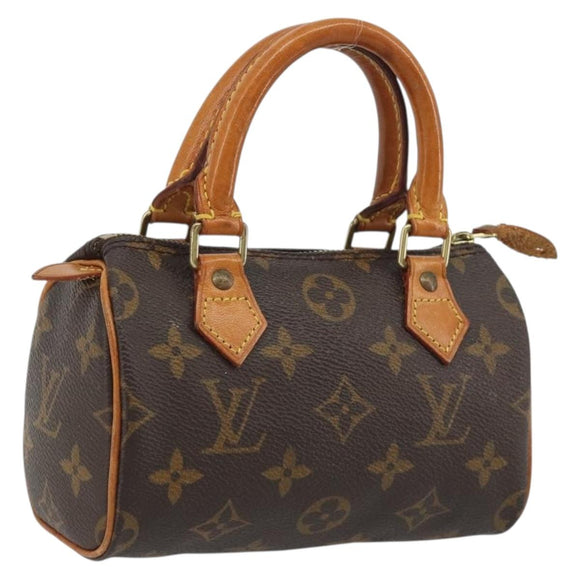 LOUIS VUITTON Monogram Mini Speedy Hand Bag M41534 LV Auth 191467