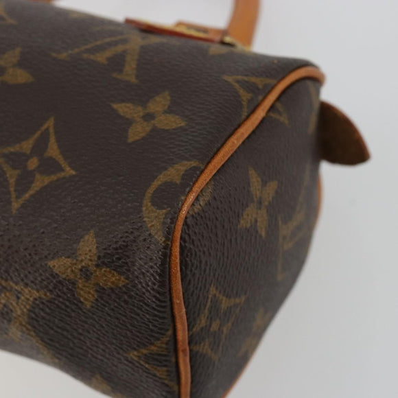 LOUIS VUITTON Monogram Mini Speedy Hand Bag M41534 LV Auth 191467